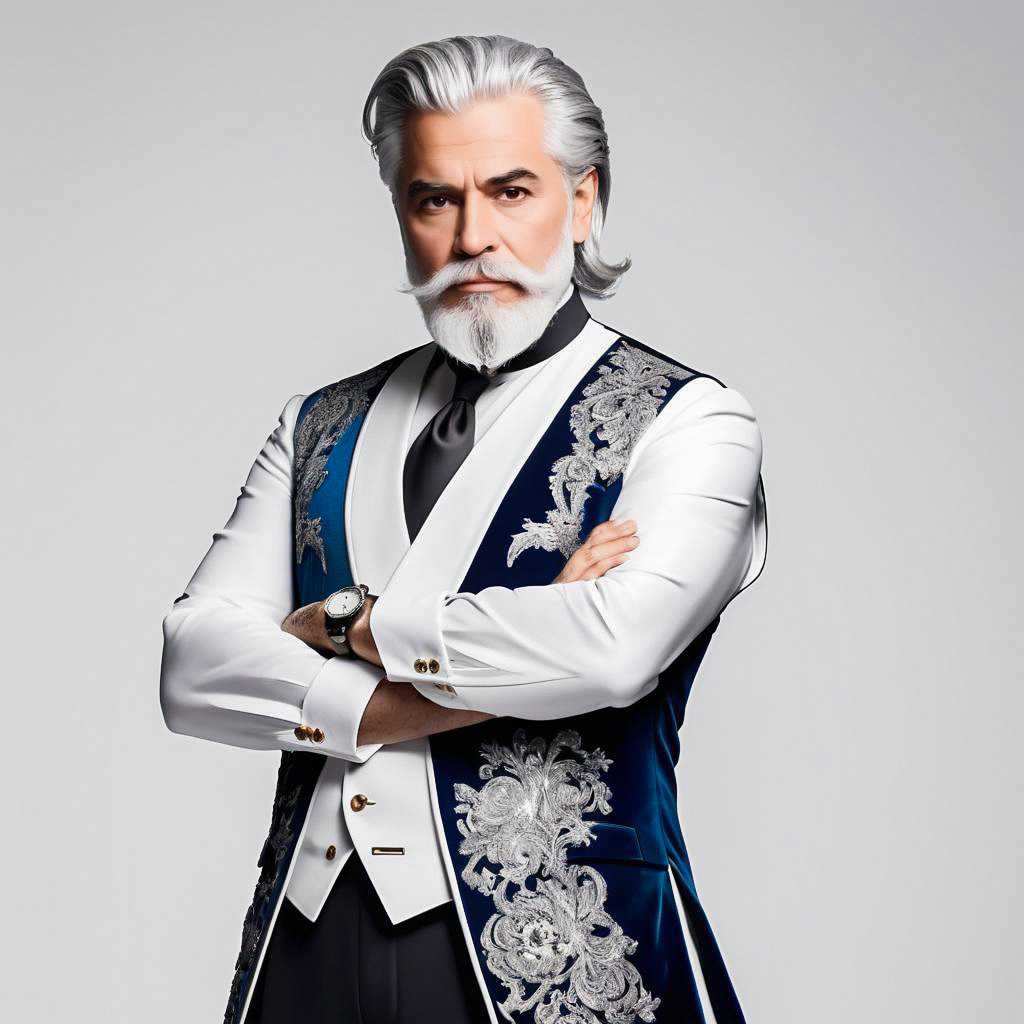Distinguished Older Man in Elegant Attire Distinguished Older Man in Elegant Attire