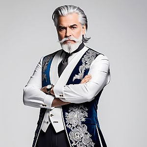 Distinguished Older Man in Elegant Attire