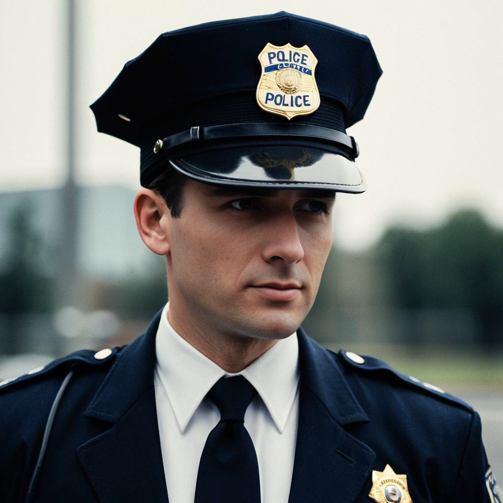 Young Police Officer in Uniform