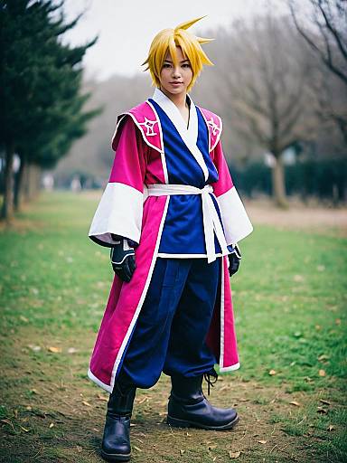 Pretty Cure Cosplay Costume Male Outdoors Anime Style