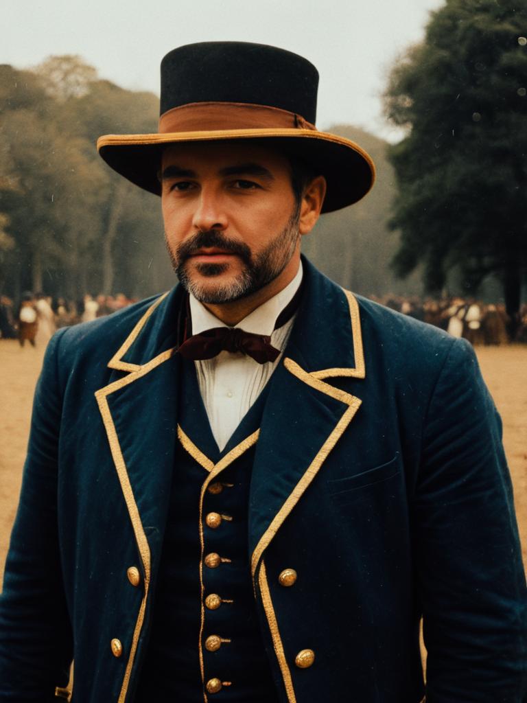 Man in Grant Military Costume at Reenactment Event
