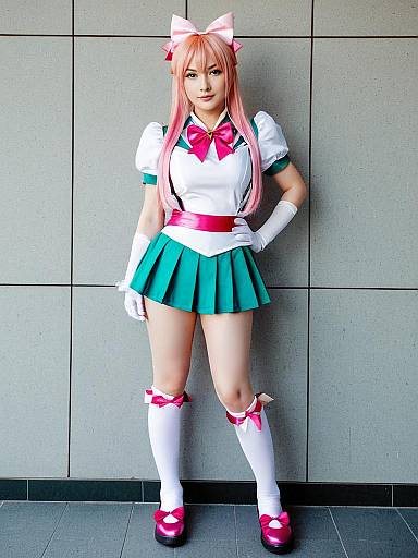 Haruno Haruka Anime Cosplay Full Body Portrait