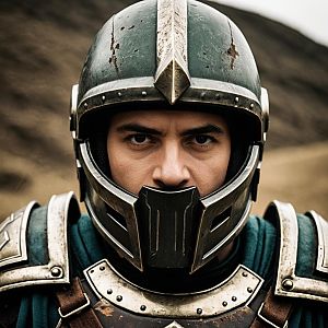 Medieval Knight in Detailed Armor