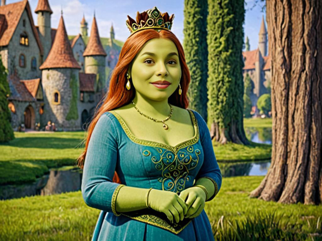 Fiona Costume with Fairytale Castle