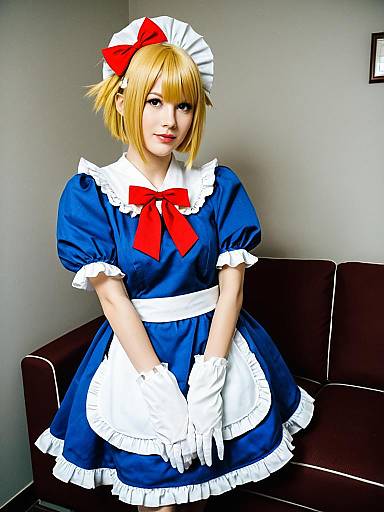 Mugetsu Touhou Blue Maid Costume Cosplay Woman