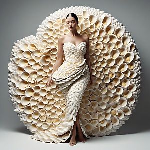 Avant-garde Dress Inspired by Nature