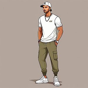 Stylish Young Man in Casual Outfit