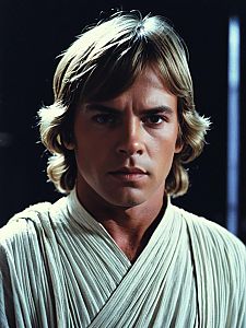 Luke Skywalker Portrait from Star Wars A New Hope
