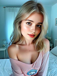 Young Woman in Pink Top Indoors