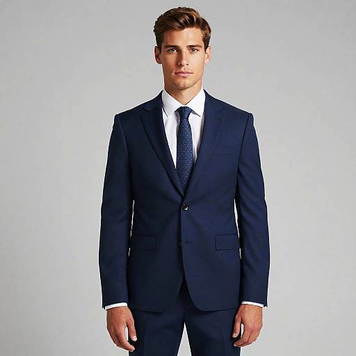 Marriage Function Dress Code for Male in Blue Suit and Tie