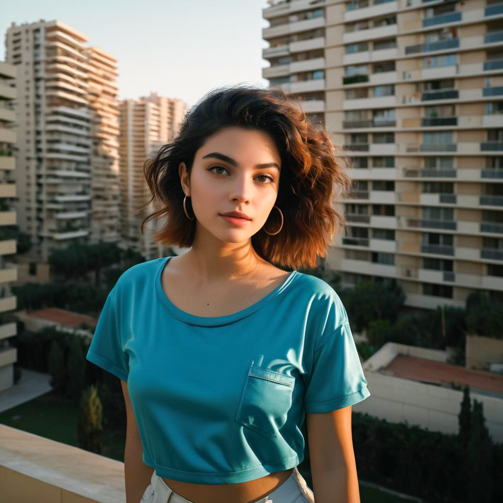 Confident Young Woman in Urban Setting