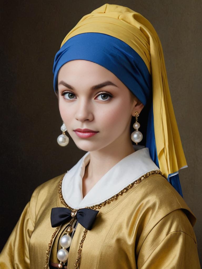 Anime-style 'Girl with a Pearl Earring' Adaptation