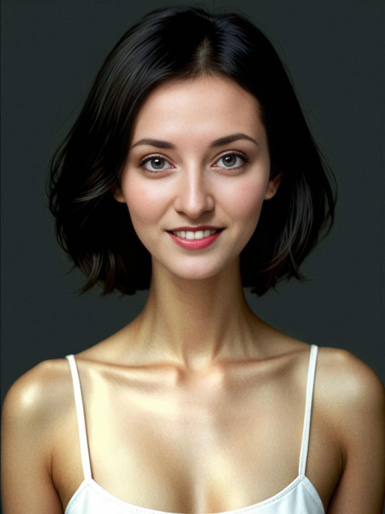 Young Woman Portrait with Captivating Smile