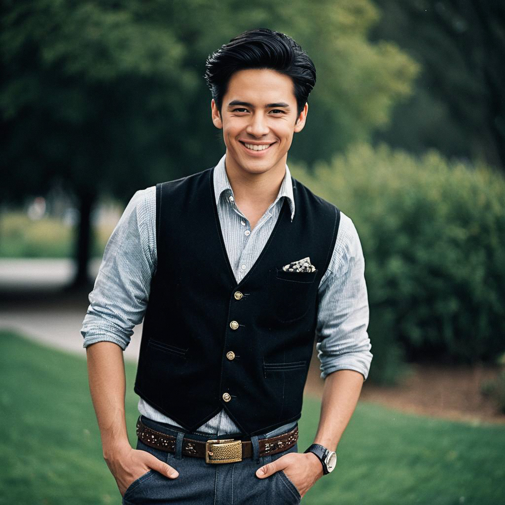 Confident Young Man in Smart Casual Fashion