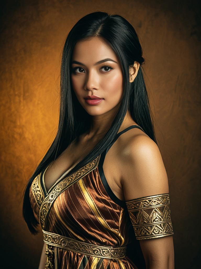 Realistic Samui Costume Sexy Cosplay Woman Portrait