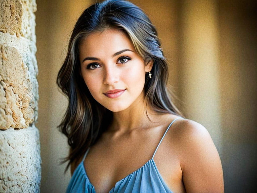 Elegant Young Woman Portrait