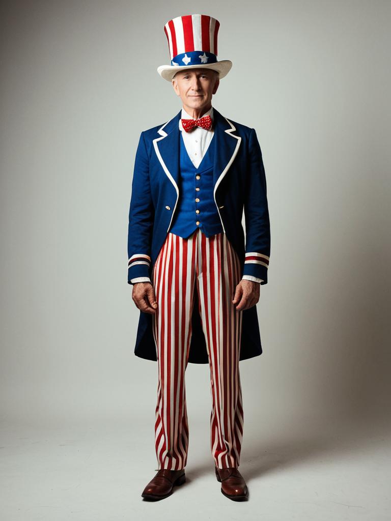 Patriotic Man in Classic Costume
