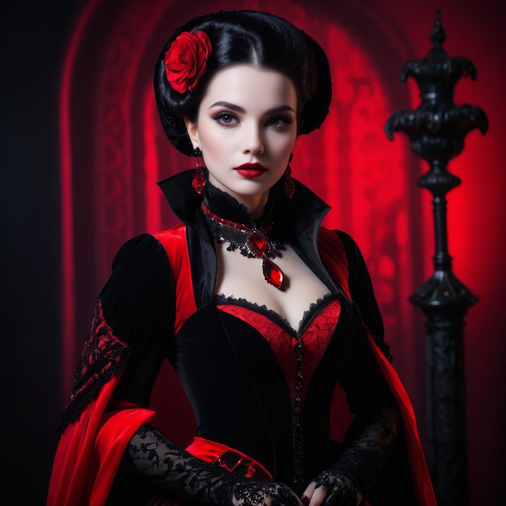 Elegant Vampire Costume Woman