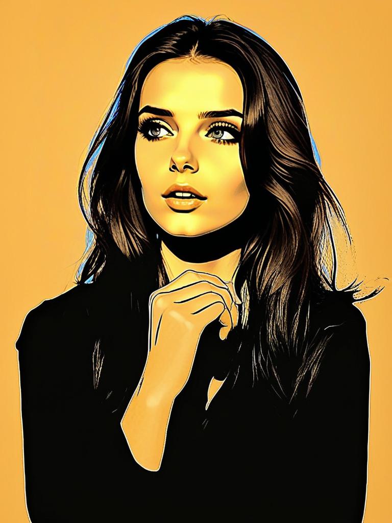 Portrait of a Thoughtful Woman