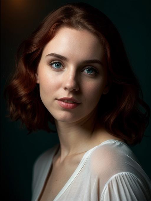 Portrait of a Young Woman with Red Hair