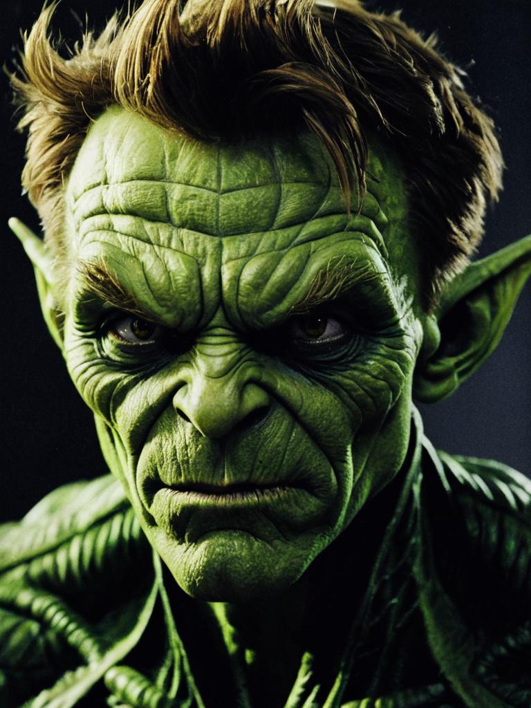 Harry Osborn Green Goblin Close-Up Portrait