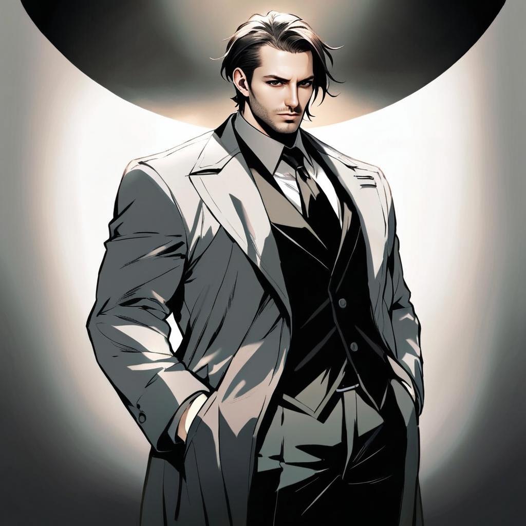 Confident Man in Stylish Long Coat