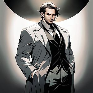 Confident Man in Stylish Long Coat