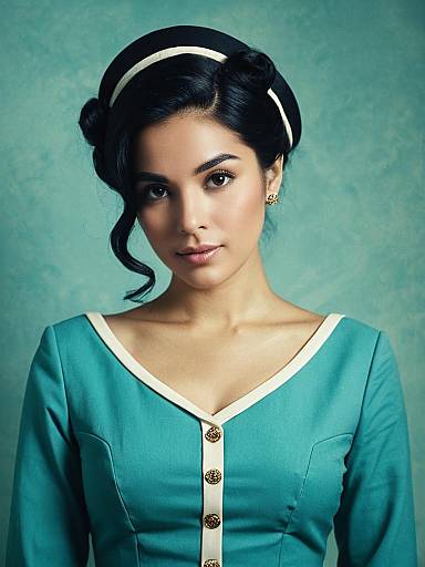 Realistic Cosplay Woman Wearing Marina Ismail Costume