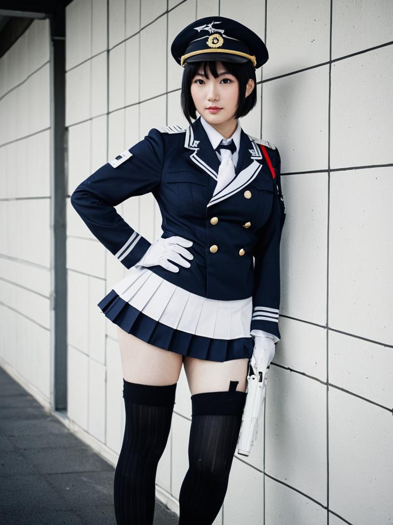 Akitsu Maru Kai Cosplay from Kantai Collection in Realistic Style