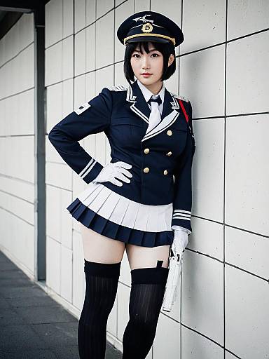 Akitsu Maru Kai Cosplay from Kantai Collection in Realistic Style
