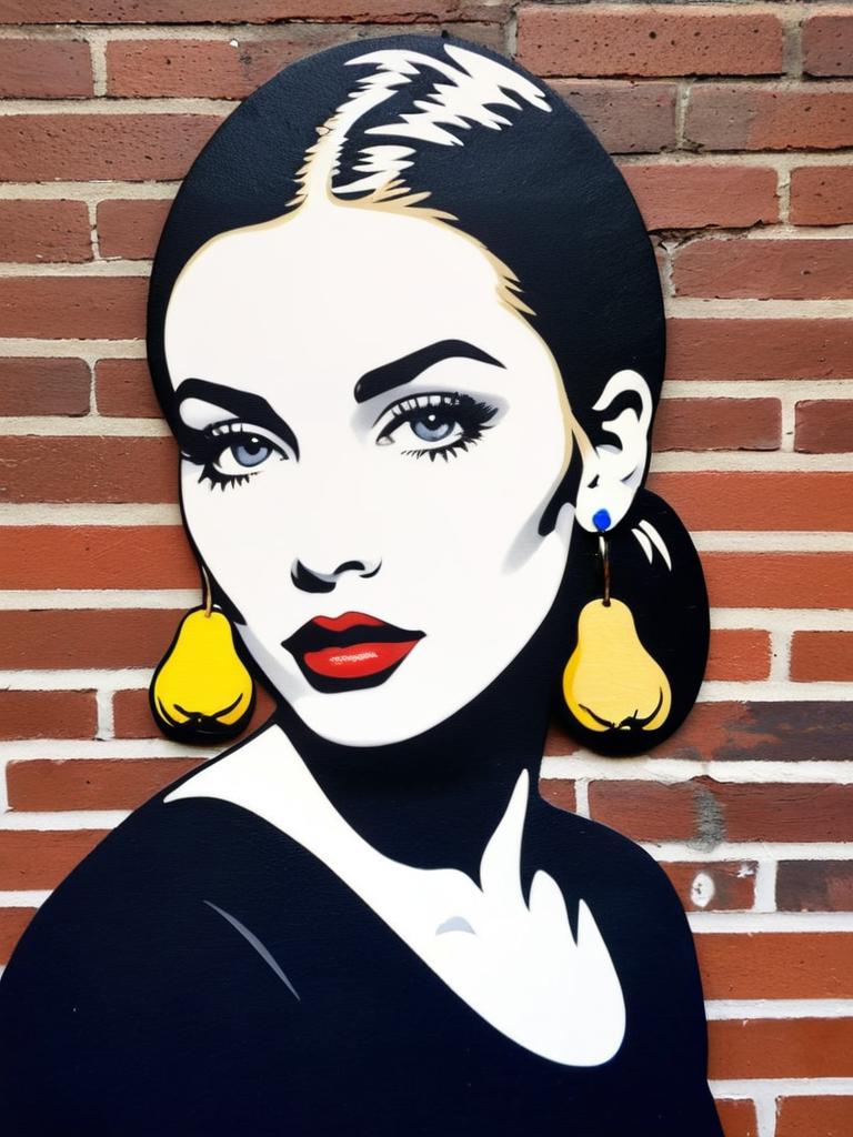 Bold Street Art Portrait of Woman Bold Street Art Portrait of Woman
