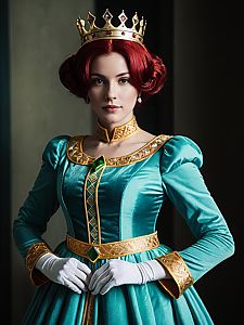 Sexy Cosplay Woman Character Wearing Queen Beryl Costume Realistic Photo