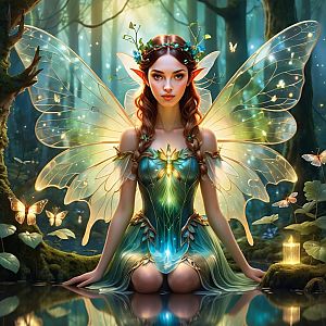 Enchanting Fairy in Mystical Forest