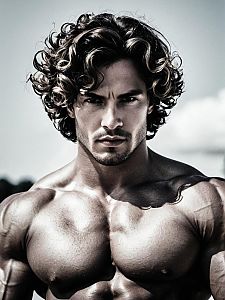 Muscular Man Outdoors