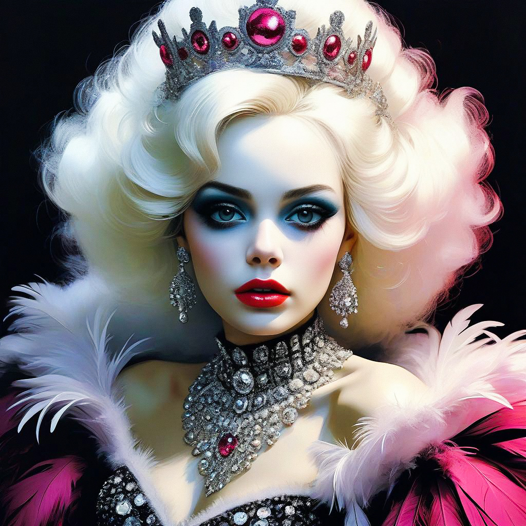 Glamorous Woman in Luxurious Jewelry and Baroque Style Glamorous Woman in Luxurious Jewelry and Baroque Style