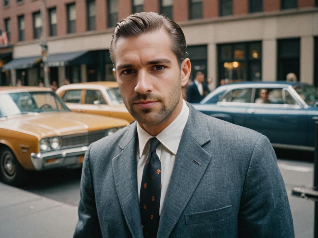 Elegant Man in Vintage Suit - Street Photography