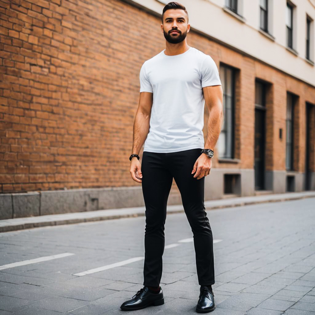 Stylish man in urban setting