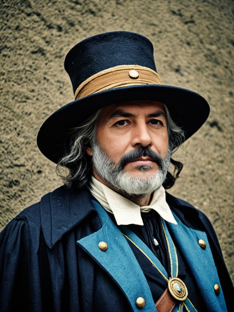 Man in Grant Historical Costume at Festival Portrait Cosplay