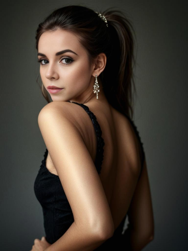 Elegant Woman Portrait with Jewelry