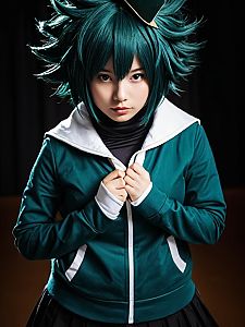 Realistic Inko Midoriya Cosplay Woman Character Portrait