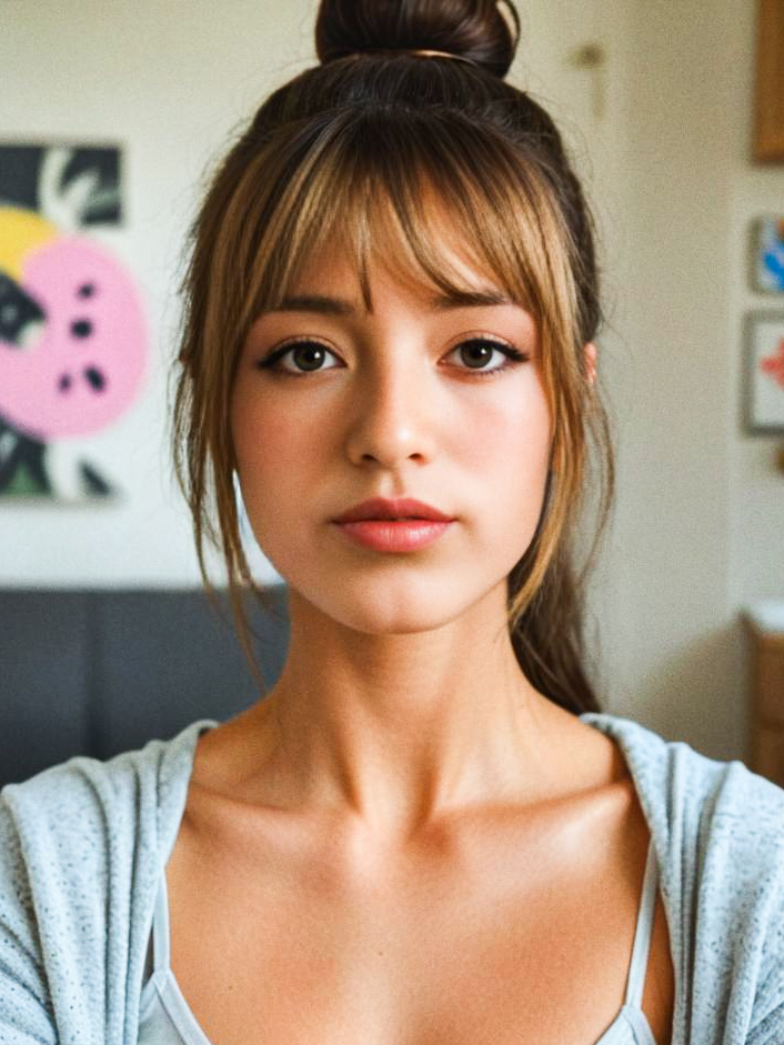 Young Woman Portrait with Natural Beauty