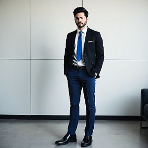 Confident Man in Corporate Casual Style