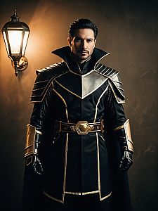 Realistic Adrian Shephard Cosplay Man in Fantasy Tactical Armor