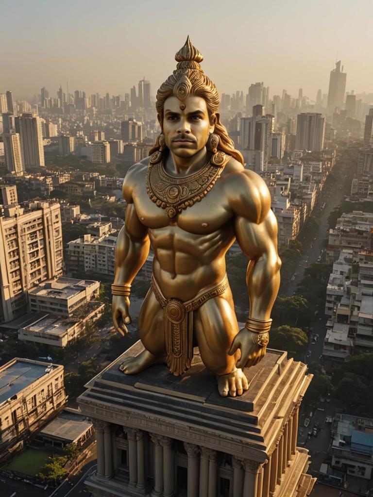 3D Neoclassical Hanuman in Mumbai