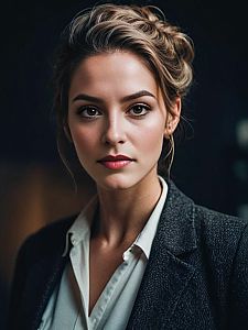 Confident Woman in Stylish Outfit