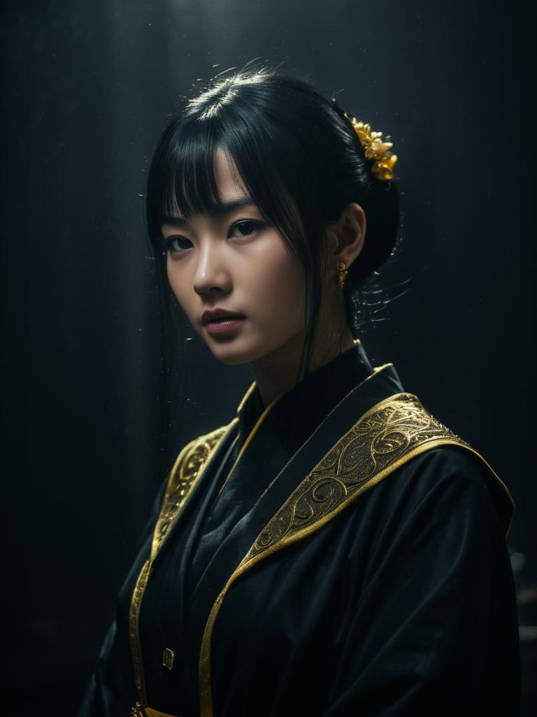 Realistic Shinobu Kocho Costume Cosplay Woman Portrait