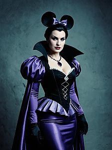 Woman in Disney Villain Costume Editorial Glamour Cosplay Photo