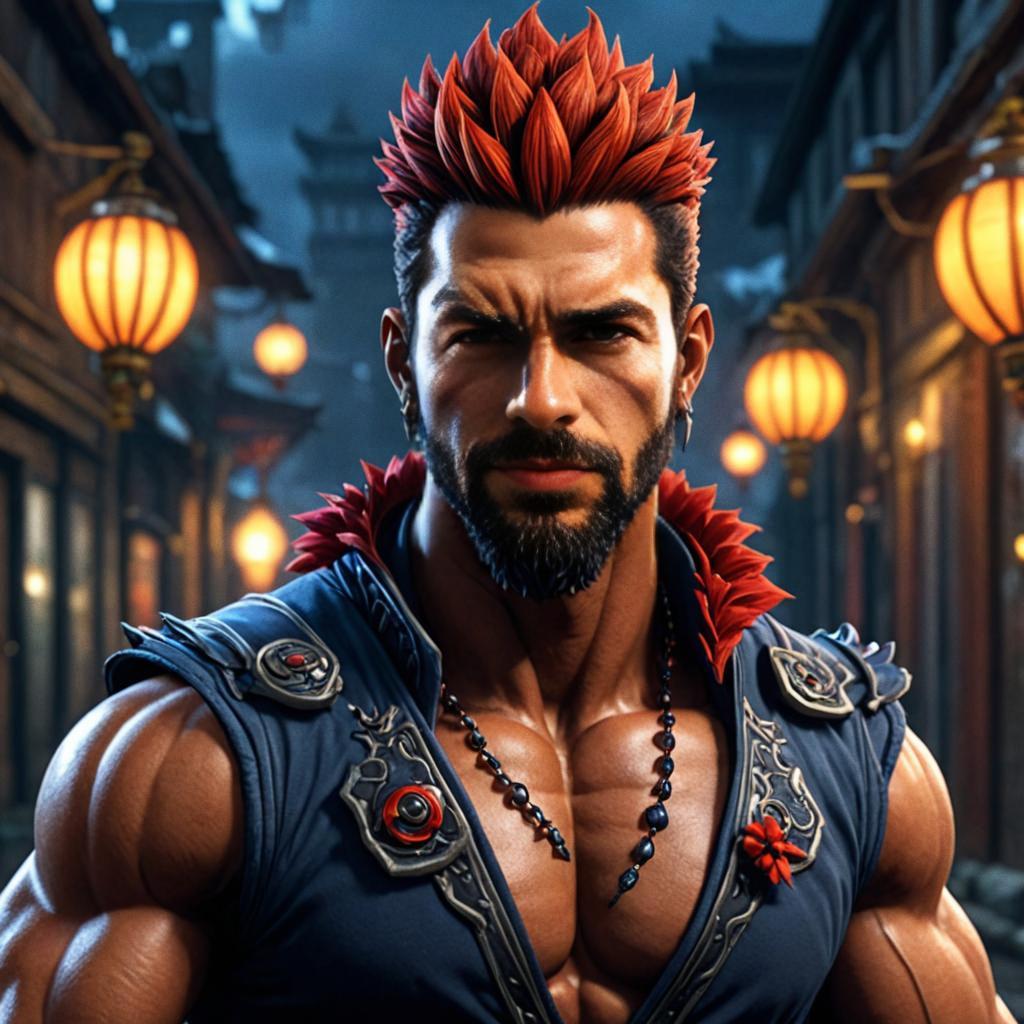 Akuma Character in Street Fighter Inspired Costume