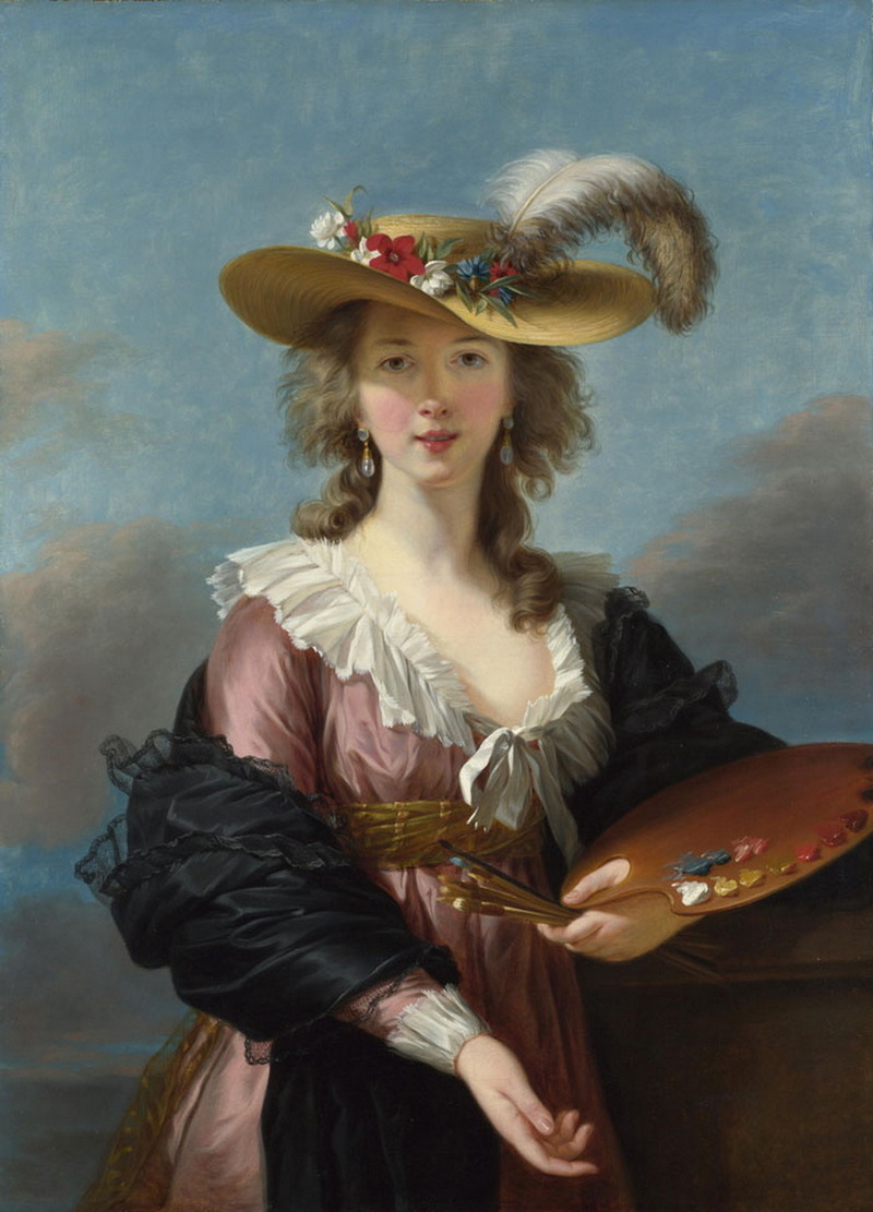 Elegant Self-Portrait by Elisabeth Louise Vigee Le Brun