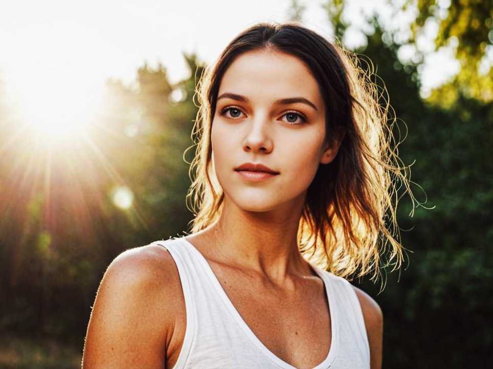 Woman in White Tank Top Outdoors